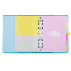 CADERNO ARGOLADO A5 14,8 X 21 CM, MEU APARTAMENTINHO AZUL - 7896498395741 - loja online