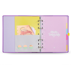 CADERNO ARGOLADO A5 14,8 X 21 CM, MEU APARTAMENTINHO LILAS - 7896498395758 - loja online