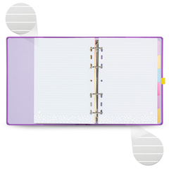 CADERNO ARGOLADO A5 14,8 X 21 CM, MEU APARTAMENTINHO LILAS - 7896498395758 - comprar online