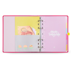 CADERNO ARGOLADO A5 14,8 X 21 CM, MEU APARTAMENTINHO ROSA - 7896498395765 - loja online