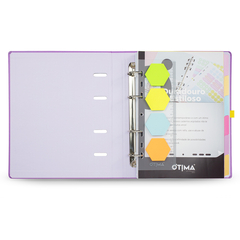 CADERNO ARGOLADO ELASTICO ULTRA 16,5 X 24 CM, MEU APARTAMENTINHO LILAS - 7896498395789 - Casa da Oliveira | Papelaria e Decoração