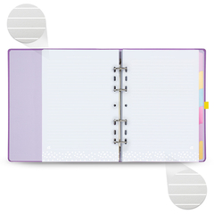 CADERNO ARGOLADO ELASTICO ULTRA 16,5 X 24 CM, MEU APARTAMENTINHO LILAS - 7896498395789 - comprar online