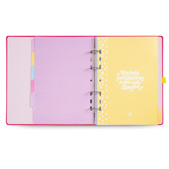 CADERNO ARGOLADO ELASTICO ULTRA 16,5 X 24 CM, MEU APARTAMENTINHO ROSA - 7896498395796