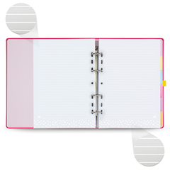 CADERNO ARGOLADO ELASTICO ULTRA 16,5 X 24 CM, MEU APARTAMENTINHO ROSA - 7896498395796 - comprar online