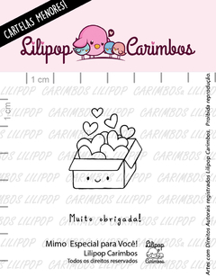 Cartela de Carimbos Mini - "Um Mimo Especial para Voce" - Lilipop Carimbos