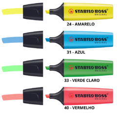 KIT 4 MARCADORES STABILO BOSS - NEON - comprar online