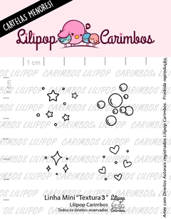 Cartela de Carimbos Mini - "Textura 3" - Lilipop Carimbos