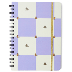 Caderno Colegial Pautado MELISSA 17X24 CASA DAS ABELHAS LILAS 80 FLS 7899866827134