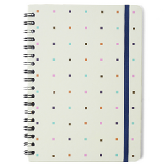 Caderno Colegial Pautado BOSSA NOVA 17X24 PONTOS OFF WHITE 80 FLS 7899866827158