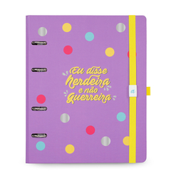 CADERNO ARGOLADO ELASTICO ULTRA 16,5 X 24 CM, MEU APARTAMENTINHO LILAS - 7896498395789 - comprar online