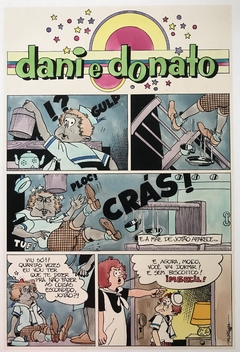 Dani e Donato - criação de personagem de HQ para a Editora CPAD - 1978 - ecoline e nanquim.
