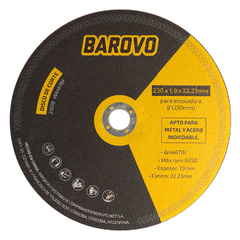 Disco de corte 9" espesor 1,9 mm BAROVO 23019-WA46TBF