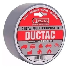 Cinta Adhesiva Multiproposito "Gris" Ductac 48mm x9m