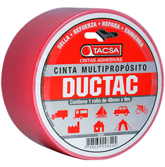 Cinta Adhesiva Multiproposito "Roja" Ductac 48mm x9m