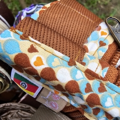 Ecobag Caramelo e Azul - comprar online