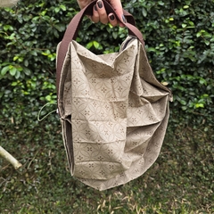 Ecobag Bege com Marrom - comprar online