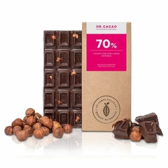 Chocolate 70% cacao con Avellanas - Dr cacao