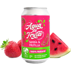 Agua de frutas de Sandia y Frutilla x354 ml - Sonder