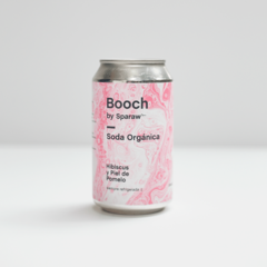 Soda Organica Hibiscus y Piel de Citricos x354 ml - Booch Sparaw