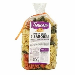 Fideos Fusilli 3 sabores x500 gr - Troncoso