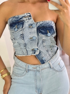 CROPPED JEANS TAMANHO G - comprar online