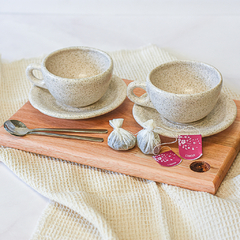 TAZA LUPE CON PLATO - Grato Florecer