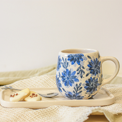 TAZA BOMBÉ - DISEÑO DALIA AZUL