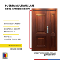 PUERTAS MULTIANCLAJES BRANDSEN DE SEGURIDAD PUERTAS CUBO 