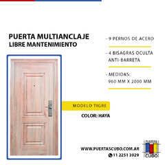 PUERTAS MULTIANCLAJES BRANDSEN DE SEGURIDAD PUERTAS CUBO 