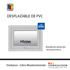 VENTANA DE PVC SMARTLIFE MUCHTEK TECNOPERFILES VENHAUSEN DVH AISLACION TERMOACUSTICA PUERTAS CUBO