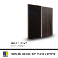 puertas placas cubo marco de aluminio enchapada en melamina de abrir corrediza granero