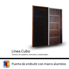 puertas placas cubo marco de aluminio enchapada en melamina de abrir corrediza granero