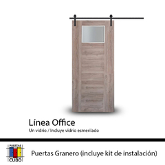 puertas placas cubo marco de aluminio enchapada en melamina de abrir corrediza granero