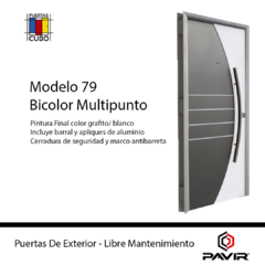 Puerta Pavir 76 Y 79 De SEGURIDAD Antibarreta Hoja De 2" - comprar online