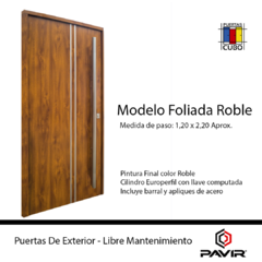 Puerta Pavir 80 PIVOTANTE 1,20 X 2,20 Pintura Final Ciega - comprar online