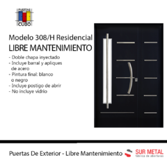 Puerta Residencial SM 308 Pintura FINAL HORNO 1,20 Reforzada