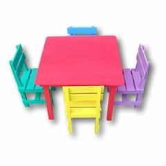 Cod. 8608 - Conjunto de Mesa Infantil com 4 Cadeirinhas - comprar online