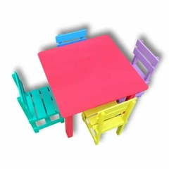 Cod. 8608 - Conjunto de Mesa Infantil com 4 Cadeirinhas na internet