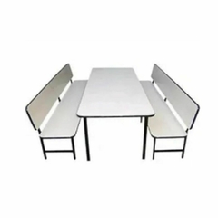 Cod. 8613 - Conjunto Mesa de Refeitório com Bancos - comprar online