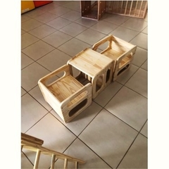 Cod. 6046 - Cadeira Cubo 3 em 1 - Montessoriana - comprar online