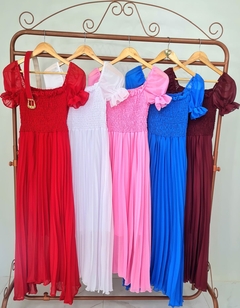 VESTIDO CHIFFON PLISSADO 3252 - comprar online