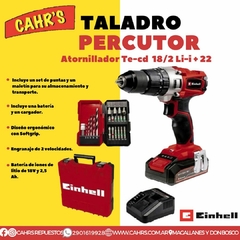 Taladro Percutor Atornillador Te-Cd 18/2 Li-i + 22