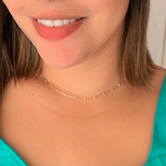 Choker Bolinhas Ouro - comprar online