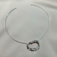 Choker Aro Orgânico Prata