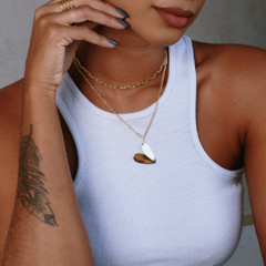 Choker Elos Retangular Ouro - comprar online