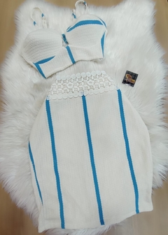 Conjunto Branco Listra Azul SL - comprar online