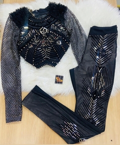 Conjunto Preto Bordado PW