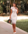 Vestido Midi Branco Renda DM