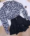 Conjunto Preto Estampado MB