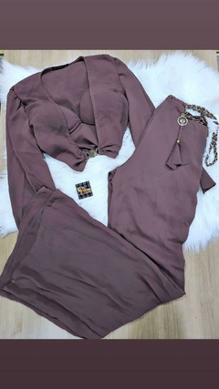 Conjunto Longo Marrom Pantalona MB na internet